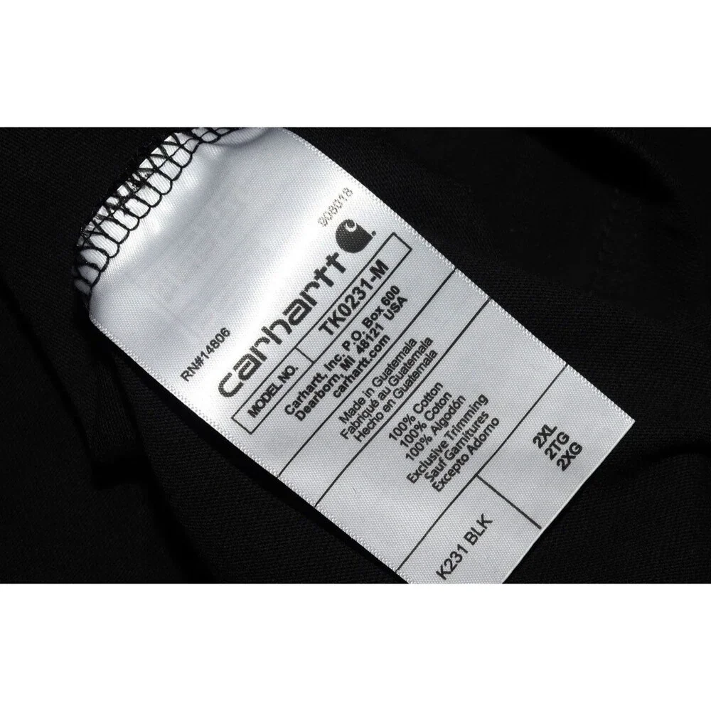 Carhartt Loose Fit Heavyweight Long-Sleeve Logo Sleeve Graphic Size 2XL TK0231-M